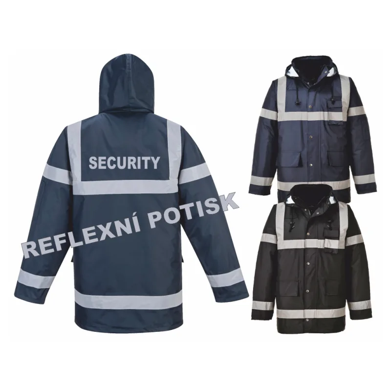 Bunda s reflexním potiskem SECURITY – náhled 1