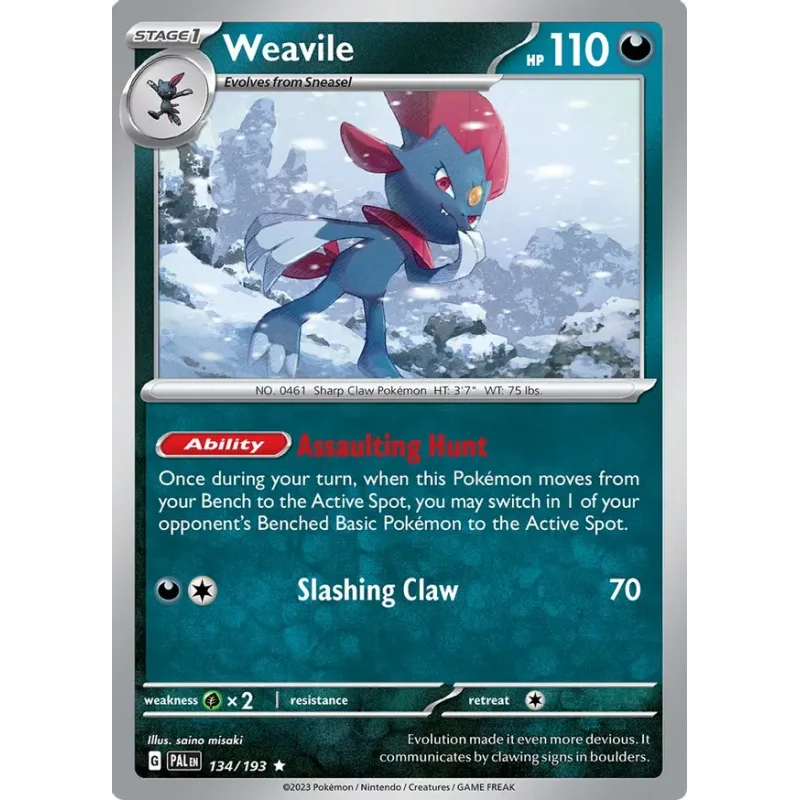 Weavile (PAL 134) - HOLO