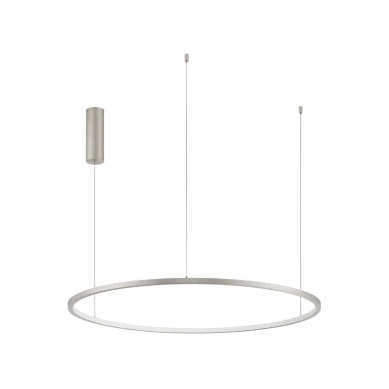 Stříbrné kovové závěsné LED světlo Nova Luce Tarquin 80 cm