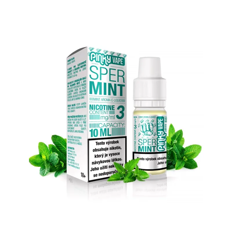 Pinky Vape - E-liquid - 10ml - 6mg - Spermint (Mentol)