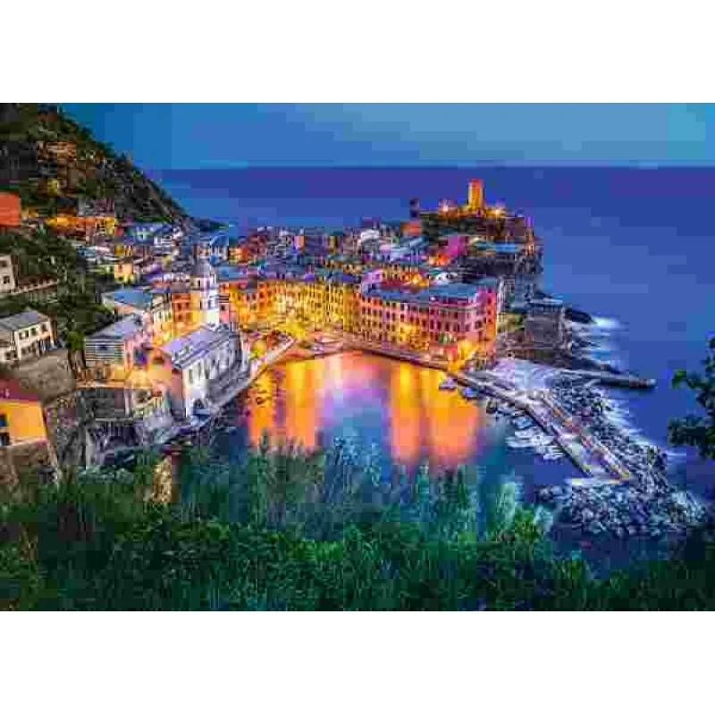Puzzle Vernazza za súmraku, Taliansko