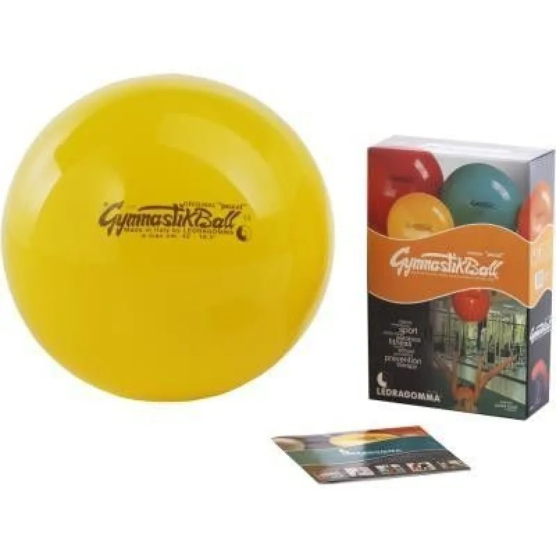 PEZZI GymBall lopta, žltá, krabička, 42 cm