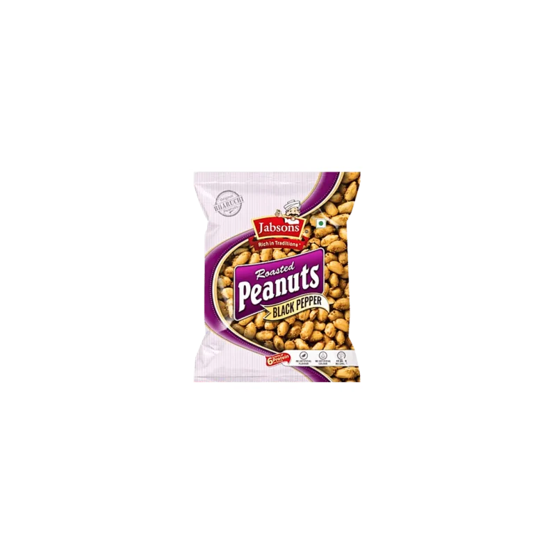 Jabsons Roasted Peanuts Black Pepper 140G – náhled 1