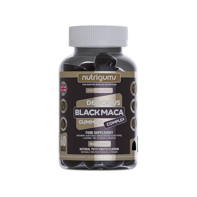 BLACK MACA GUMMIES - želé černá maca - maka - TUTTI FRUTTI 60 ks NUTRIGUMS