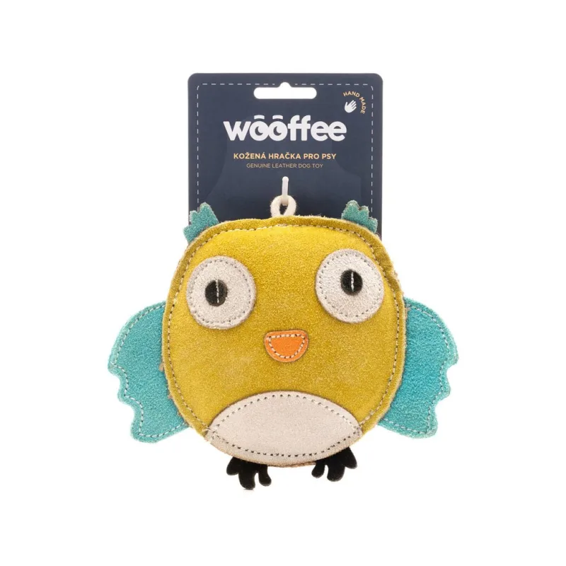 Wooffee kožená hračka Sovička