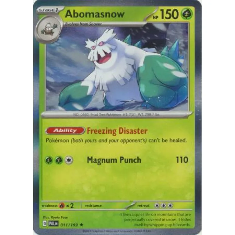 Abomasnow (PAL 011) - HOLO