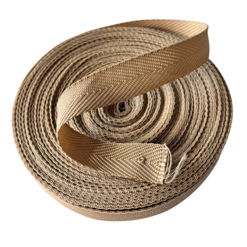 Lemovací prúžok polyestrový zosilnený 25 mm farba Béžová 1mm, návin 25m