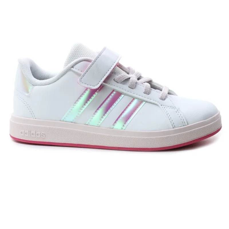 adidas GRAND COURT 2.0 EL C JS3939 bílá,růžová, dětská obuv vel.30