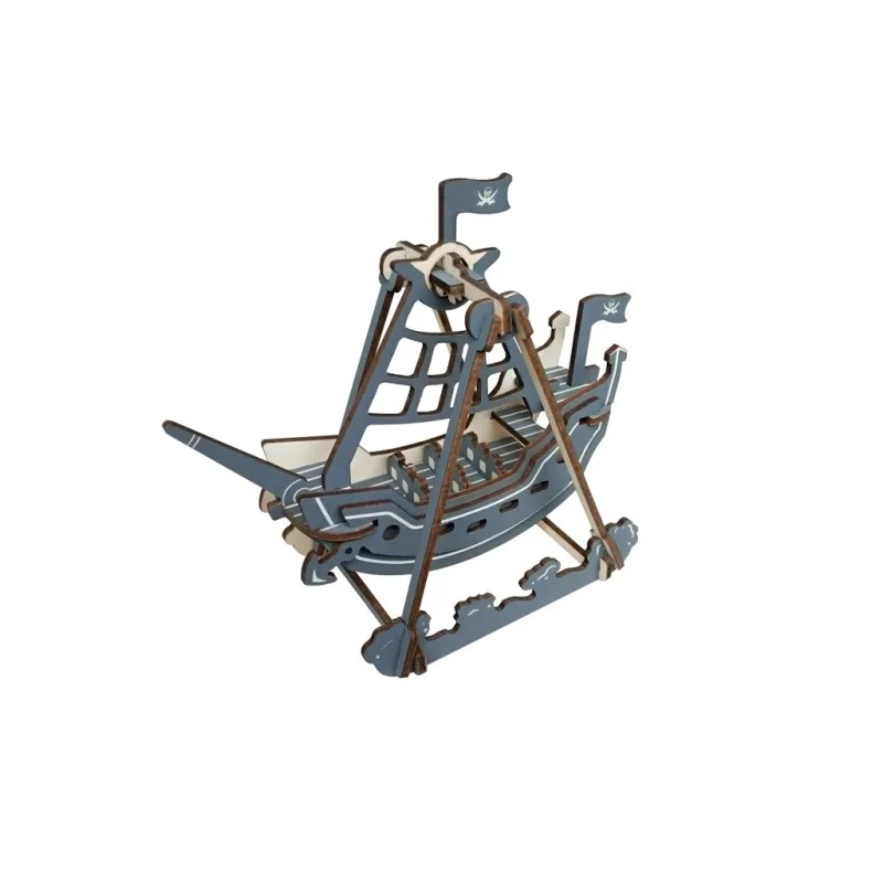 Drevené 3D puzzle Pirátska hojdačka