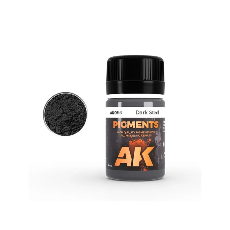 AK Interactive AK086 DARK STEEL PIGMENT (35ml)