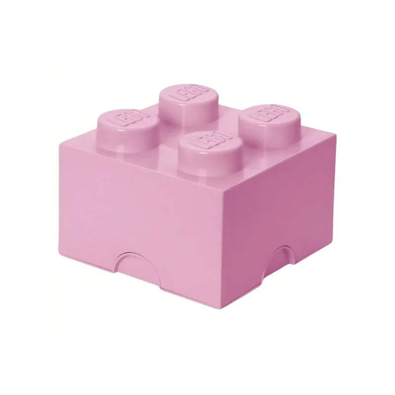 Světle růžový úložný box LEGO® Smart 25 x 25 cm