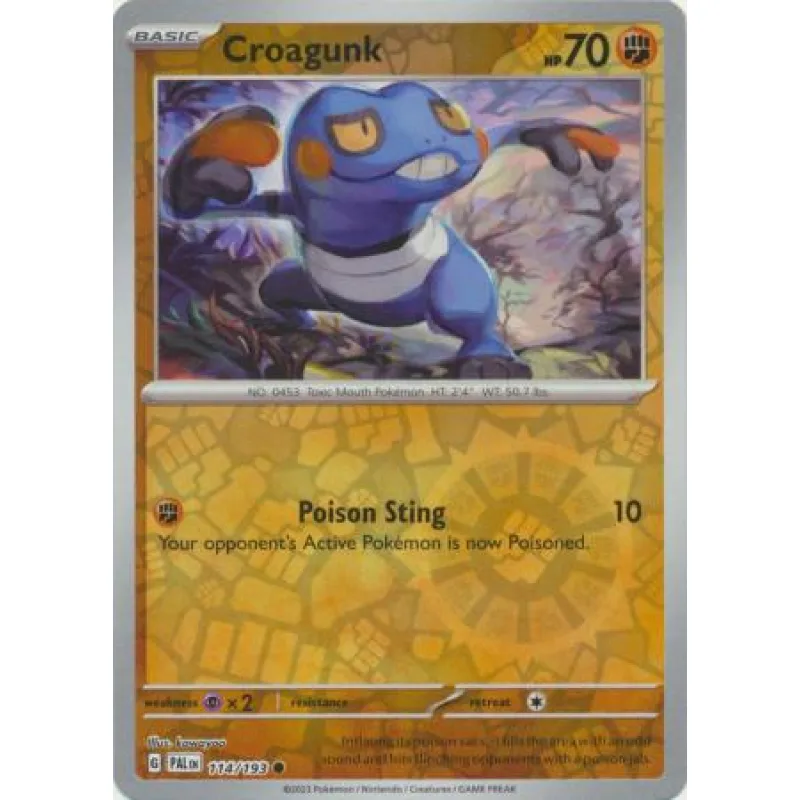 Croagunk (PAL 114) - REVERSE HOLO