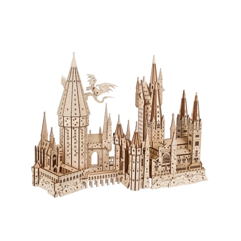 3D drevené mechanické puzzle Hrad Bradavice, Harry Potter