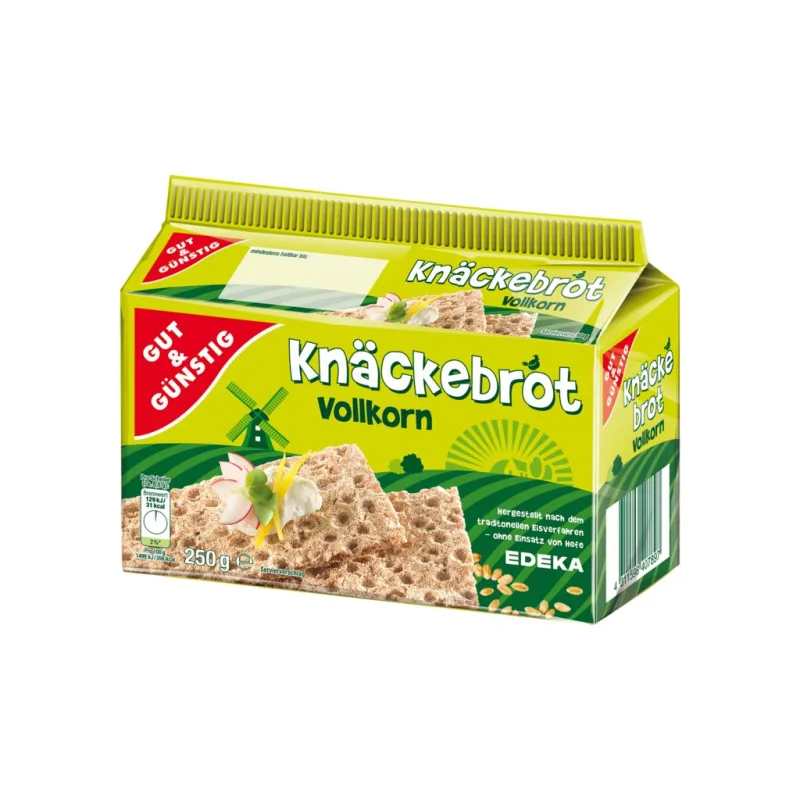 G&G Knäckebrot celozrnný žitný 250g  - originál z Německa