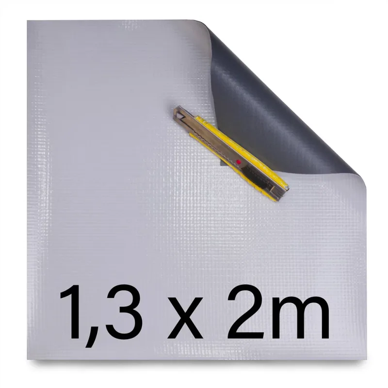 Zbytek střešní fólie 1,3x2m=2,6m² (FATRAFOL 810 1,50-1300 B2761 - šedá střešní)