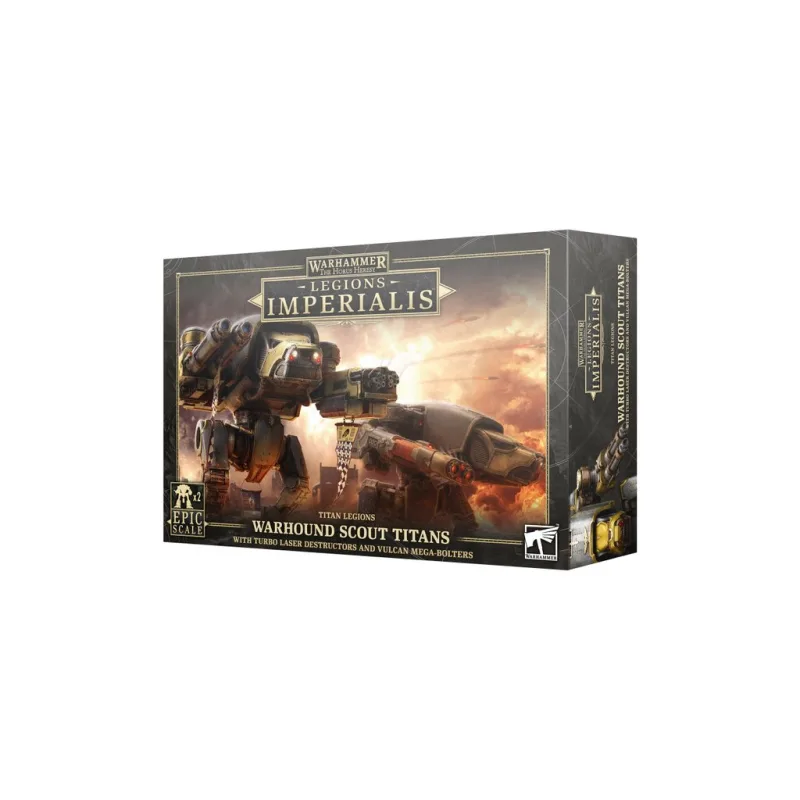 Legions Imperialis: Warhound Scout Titans With Turbo-Laser Destructors And Vulcan Mega-Bolters