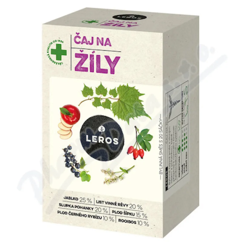 LEROS Čaj na žily 20 x 2 g