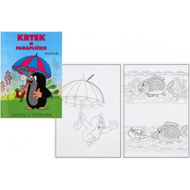 Omalovánky Krtek a paraplíčko