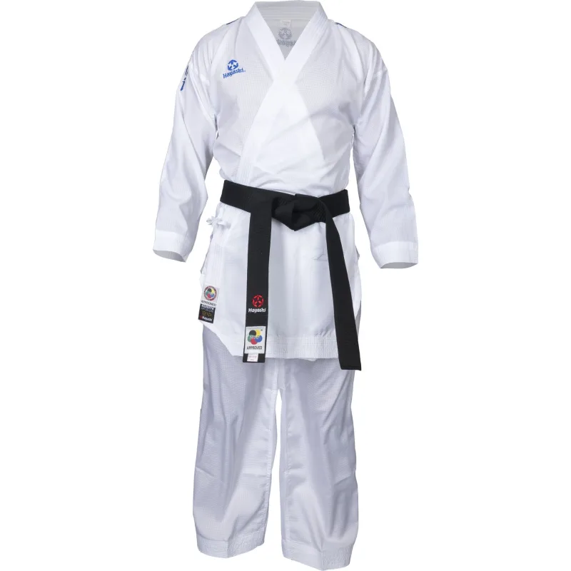 Hayashi kumite kimono AirDeluxe - WKF approved, bílá/modrá, 0474-11 - 160