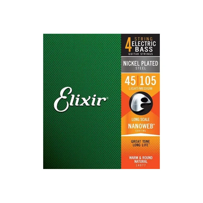 Elixir Bass Long Scale Nanoweb 14077 Medium – náhled 1