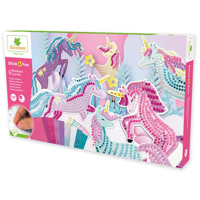 Sycomore Stick & Fun Mozaika XXL jednorožci