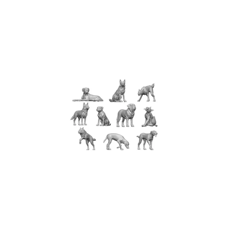 Green Stuff World 3D Printed Big Dogs 1:48