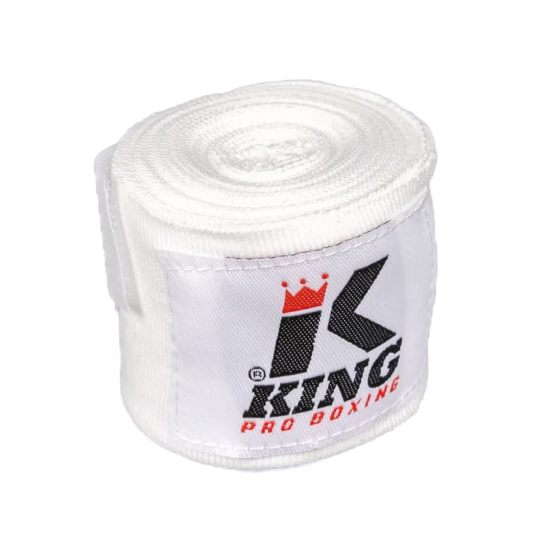 King Pro Boxing bandáže - bílá, KPB BPC WHITE - 4.5