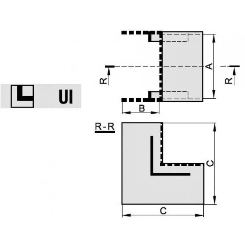 PPF KRYT UI  40X40 POLI  VNITŘNÍ