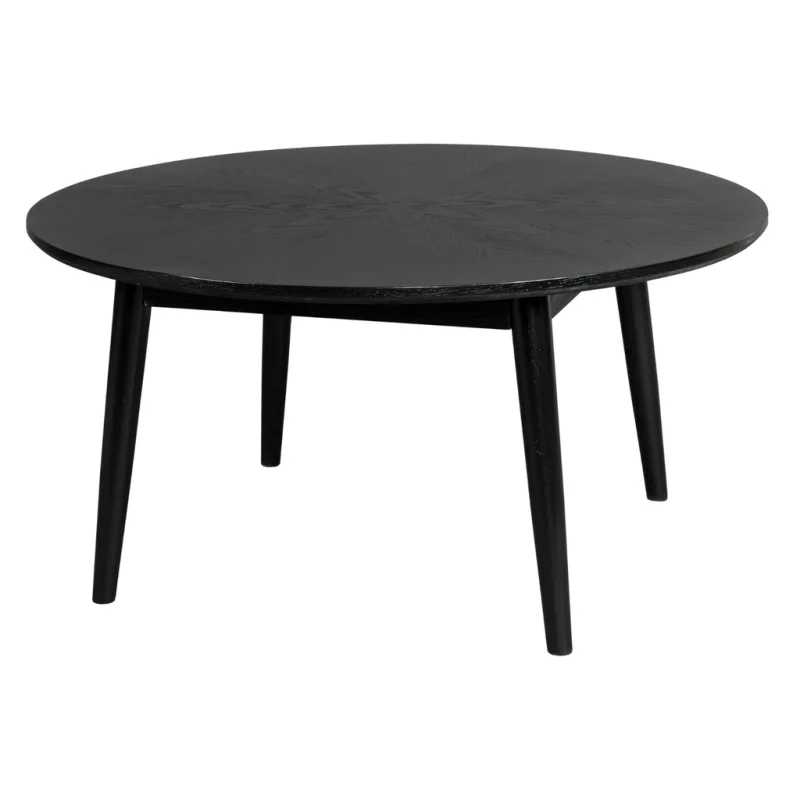 Černý dubový konferenční stolek WLL FABIO 80 cm
