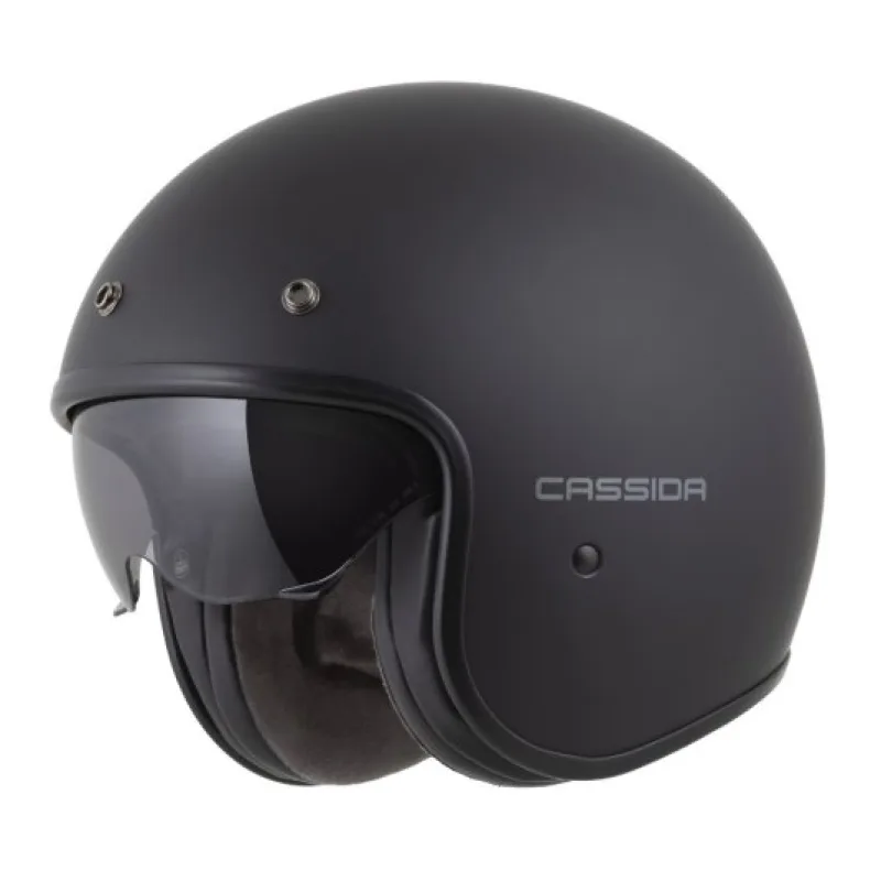 Otevřená helma na motorku CASSIDA Oxygen 2.0 černá matná/tmavě šedá