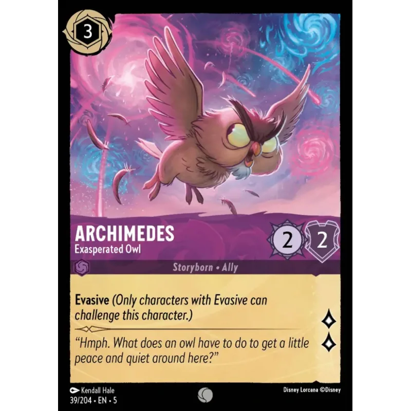 Archimedes - Exasperated Owl - foil
