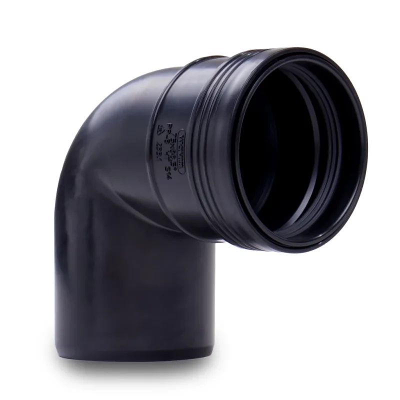 Čierne koleno 75 mm 90°