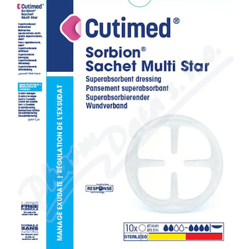 Cutimed Sorbion MultiStar superab.kr.pr.14cm 10ks