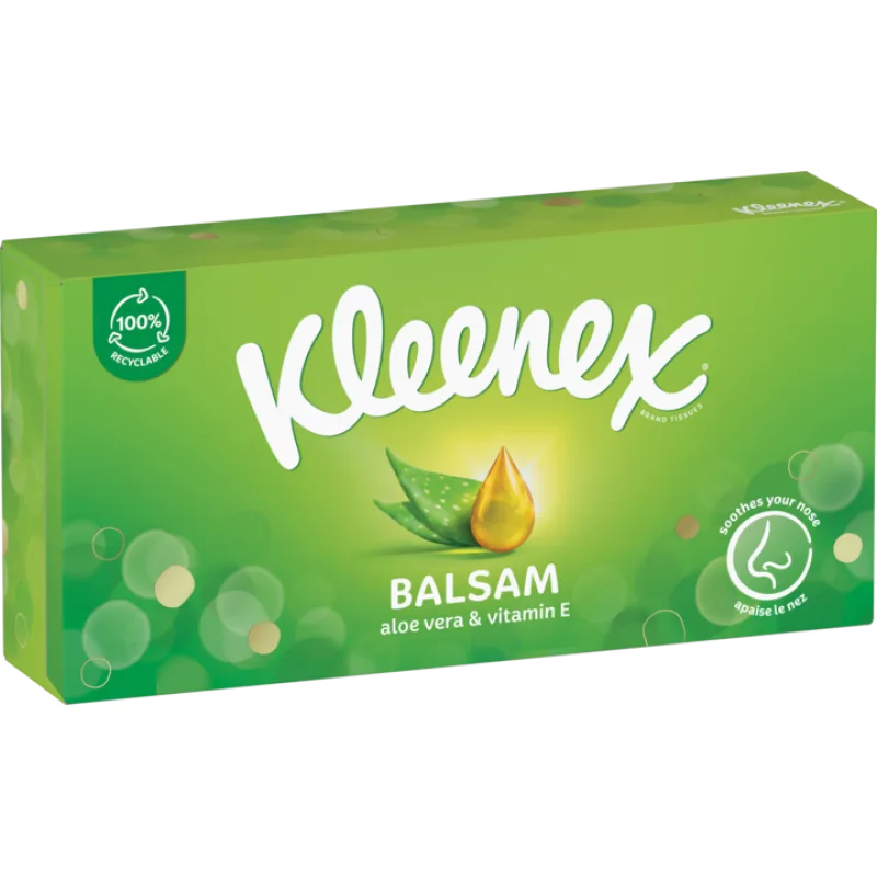 KLEENEX Kapesníky papírové Balsam Box 64ks
