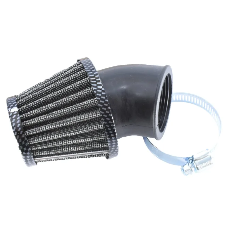Vzduchový filtr 42 mm 45° karbon – pitbike, minibike