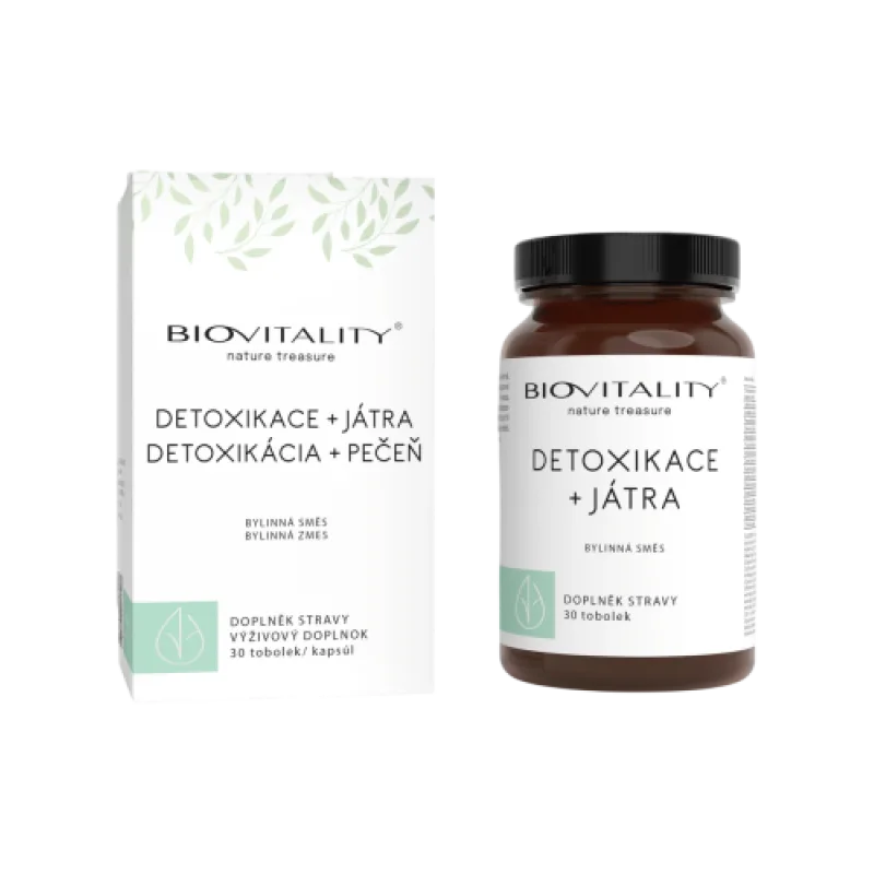 Detoxikácia + pečeň – bylinné kapsuly 30 ks – Green idea