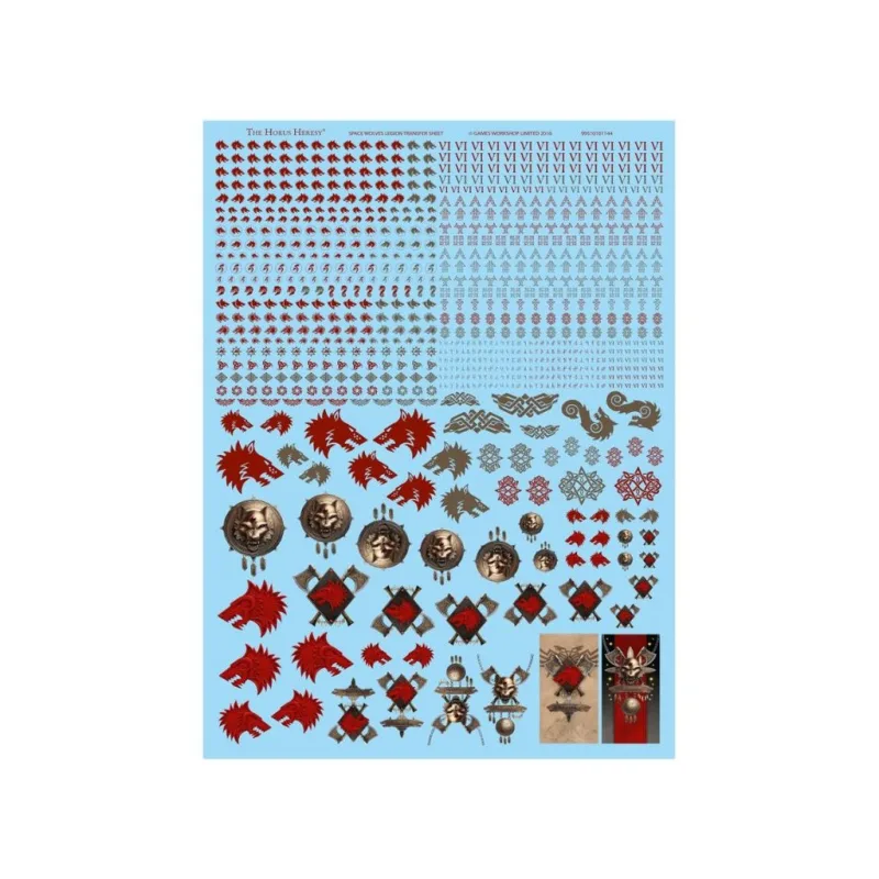 Space Wolves Legion Transfer Sheet