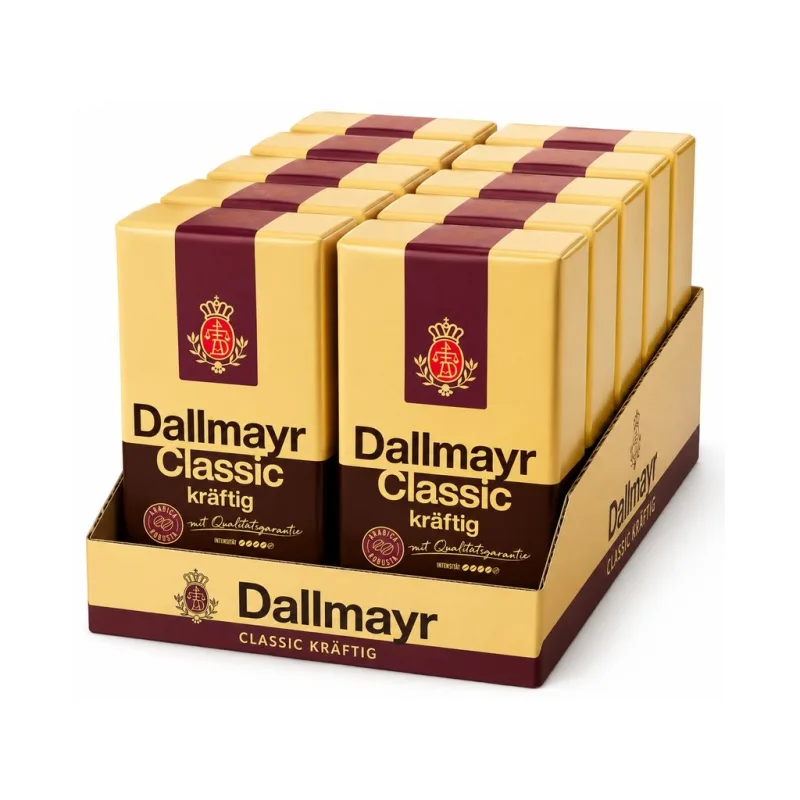 Dallmayr Classic silná mletá káva 12x500g-VÝHODNÉ BALENÍ