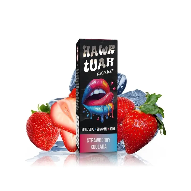 Hawk Tuah Salt - Strawberry Koolada - 10ml - 20mg  Chladivá jahodová příchuť