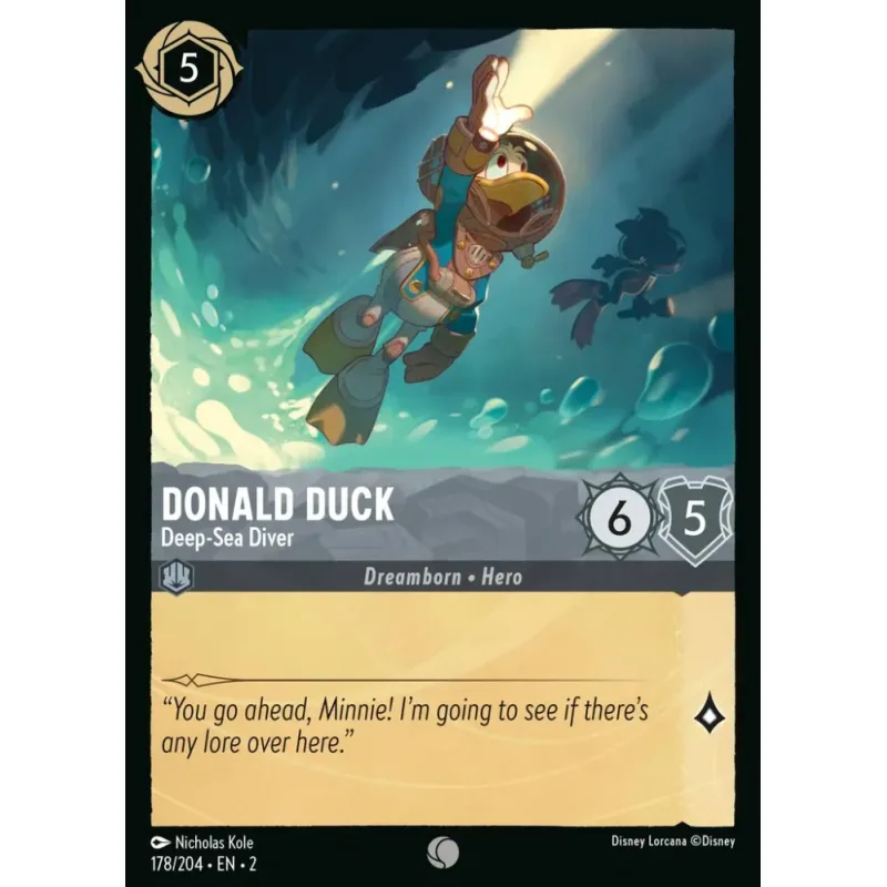 Donald Duck - Deep-Sea Diver - foil