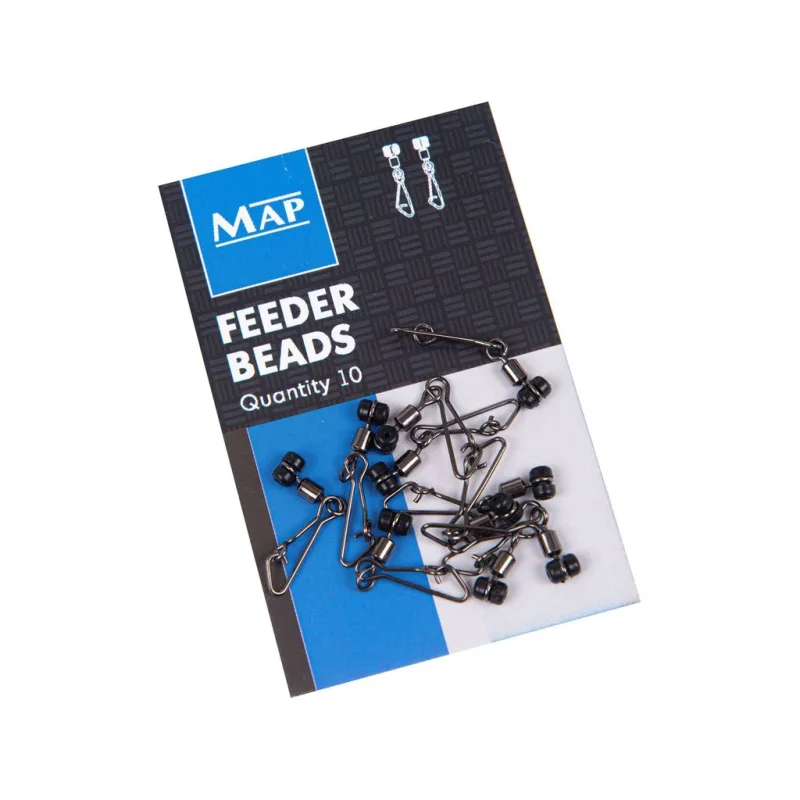 MAP průjezdy s karabinkou feeder beads 10ks