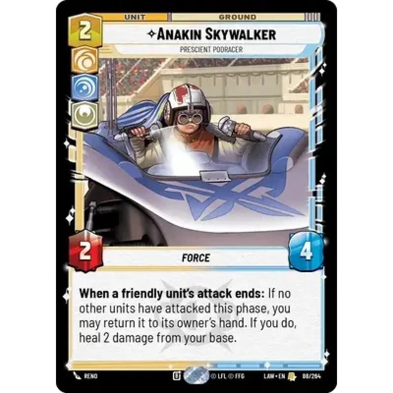 Anakin Skywalker, Prescient Podracer