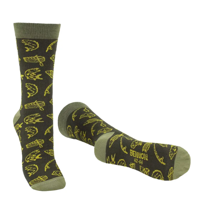 Ponožky BENNON BENNONKY Fish Socks green