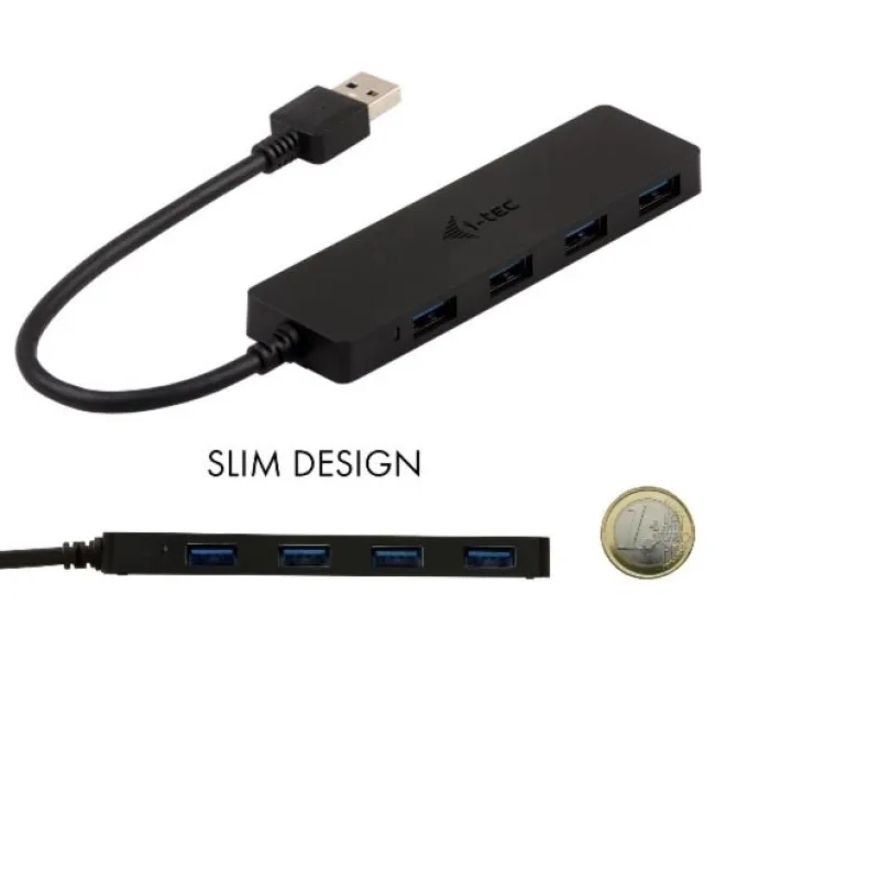 i-Tec USB3.0 HUB 4port, pasivní, SLIM U3HUB404