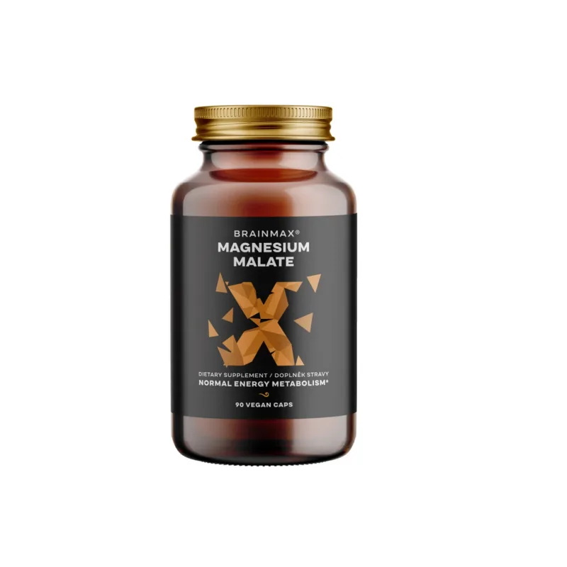 HOŘČÍK MALÁT - MAGNESIUM MALATE 90 rostl. kaps. BRAINMAX