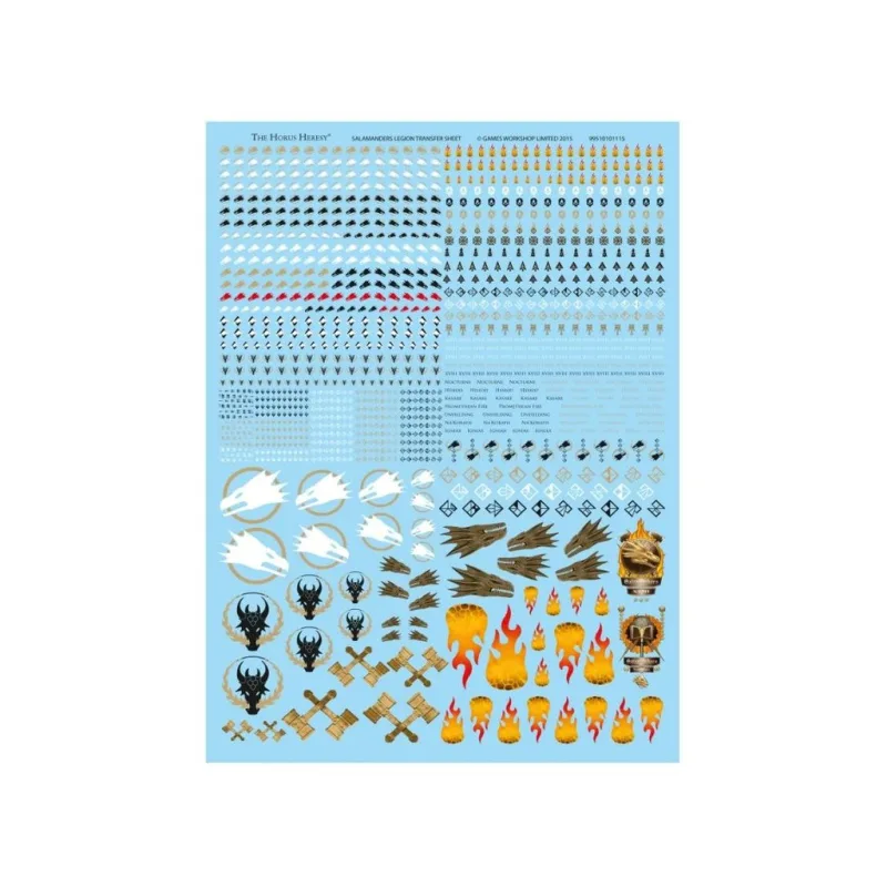Salamanders Legion Transfer Sheet
