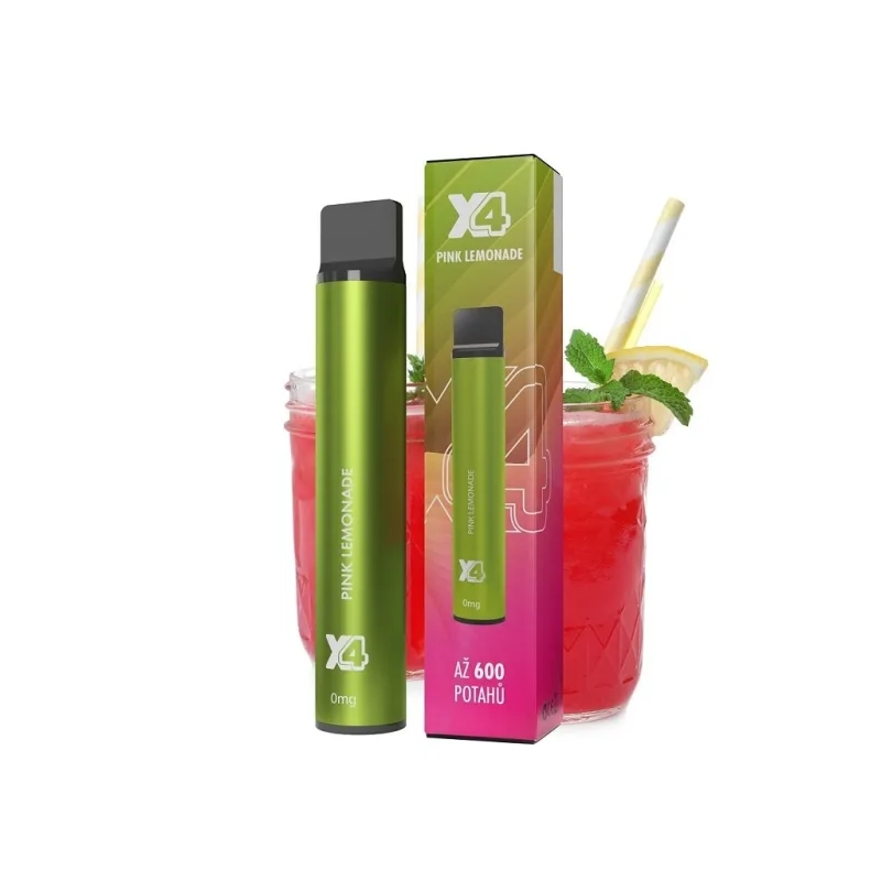 X4 Bar - 0mg - ZERO - Pink Lemonade (Růžová limonáda)