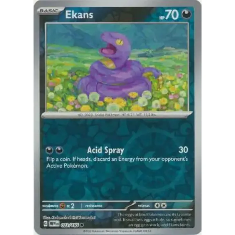 Ekans (MEW 023) - REVERSE HOLO