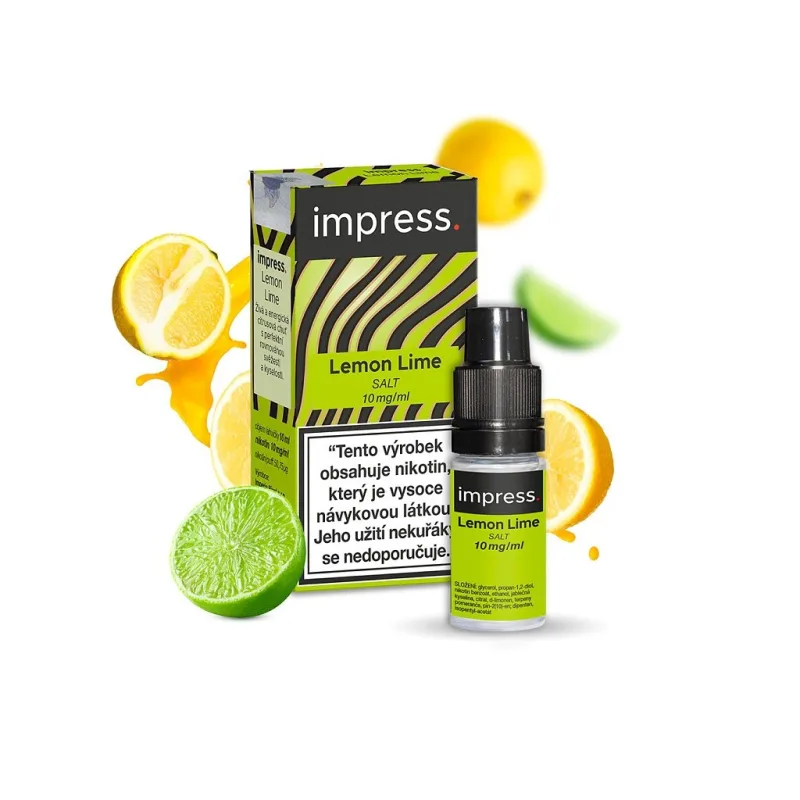 Impress Salt Lemon Lime 10ml 10mg  Citron a limetka