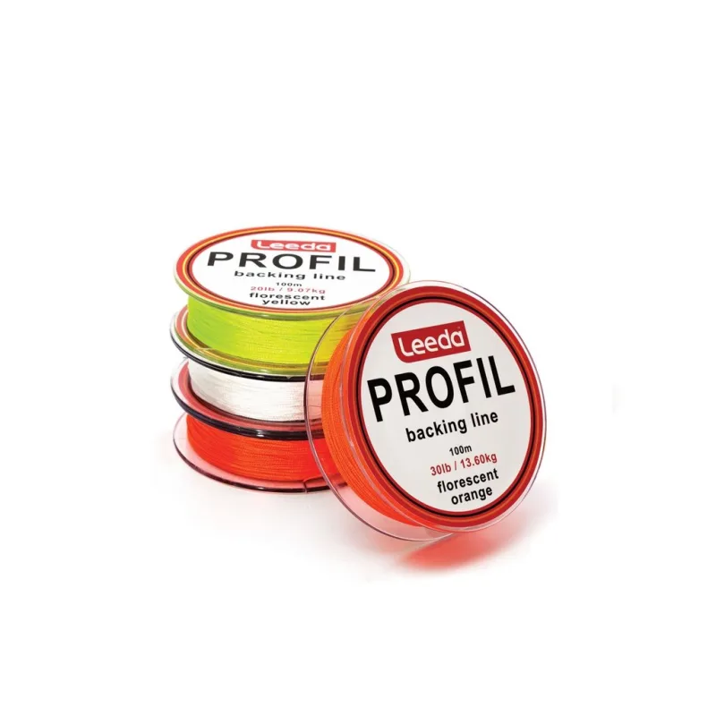 Leeda Profil Backing Line 20lb, 100m Orange